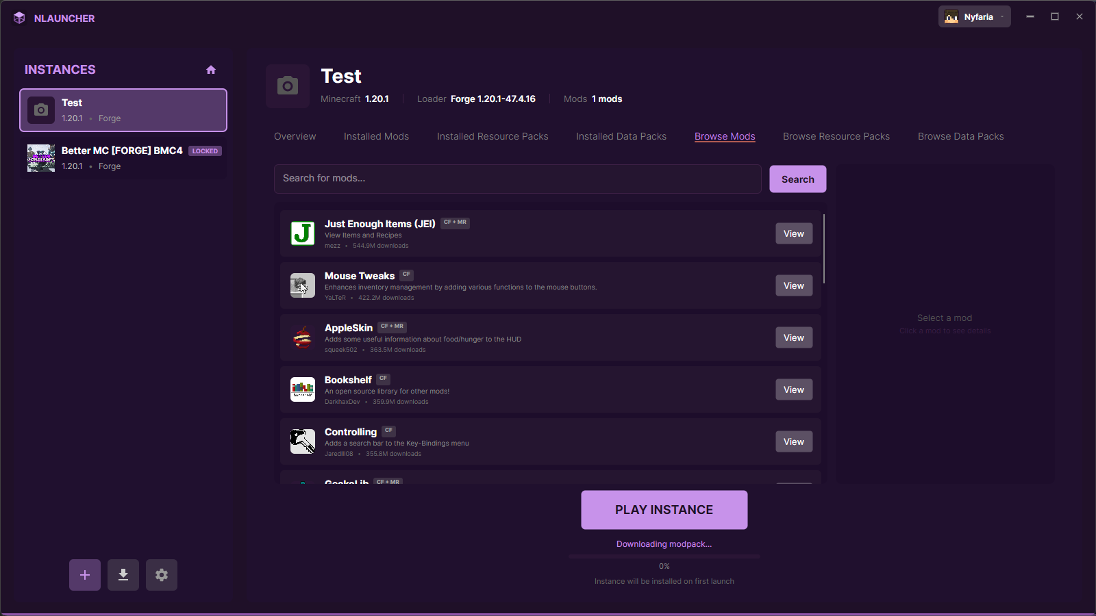 Instance & Pack Management